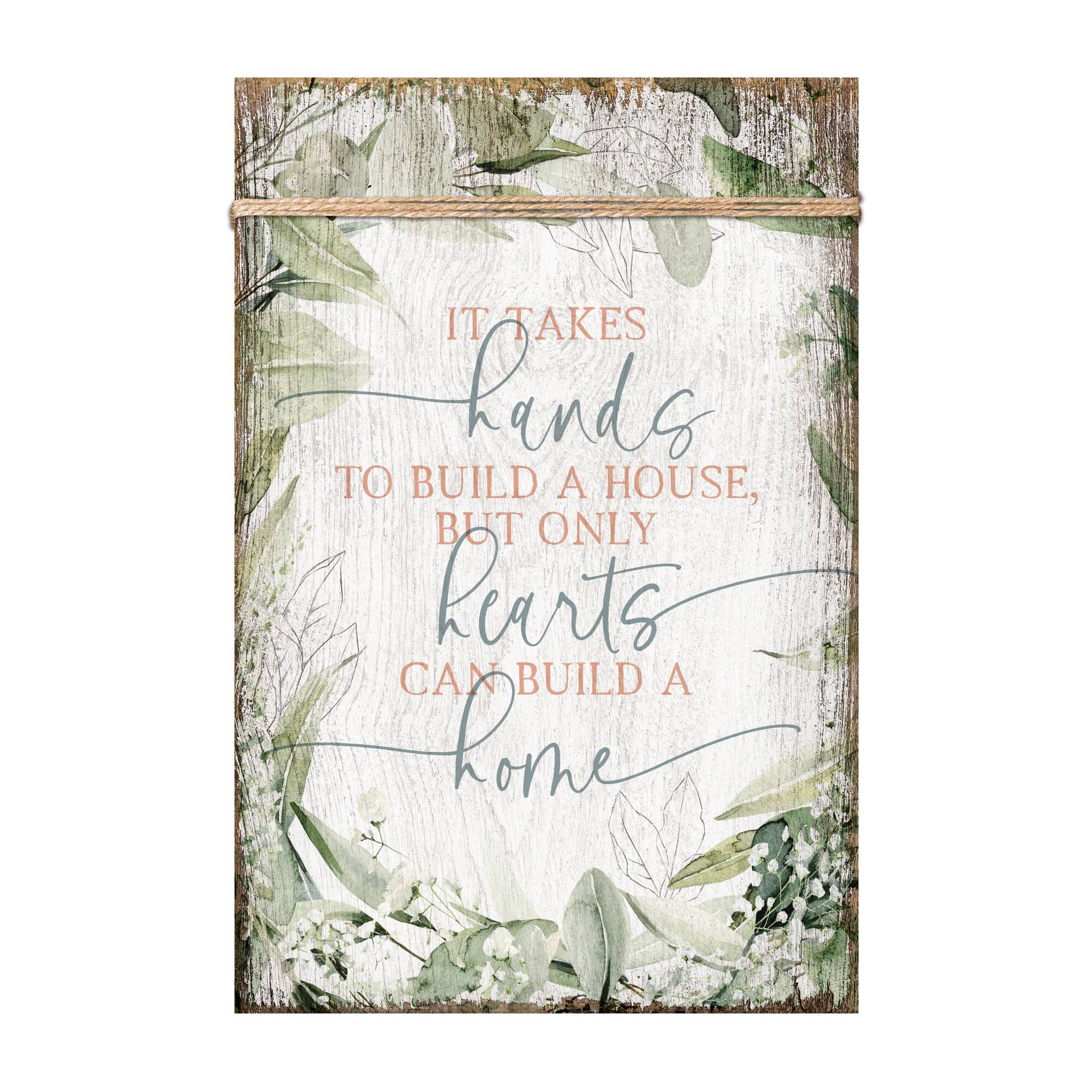 It Takes Hands Plaque with Easel and Wall Hanger
